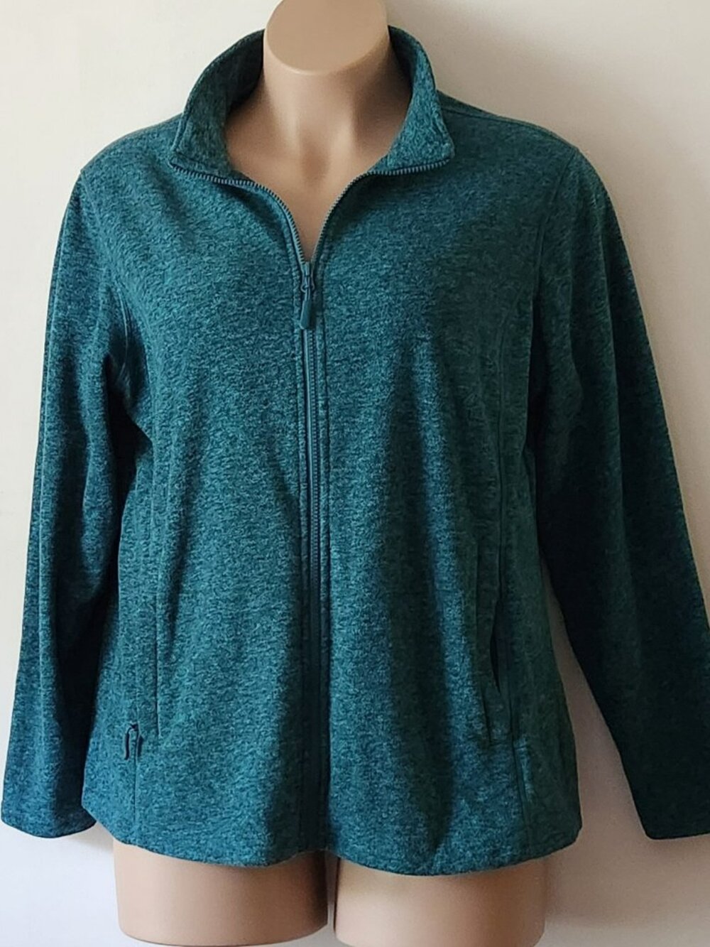 Lightweight fleece jacket sz 2XL teal VGUC